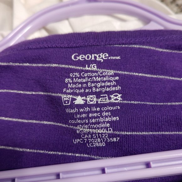 Silver Stripes Violet Top - Picture 4 of 4